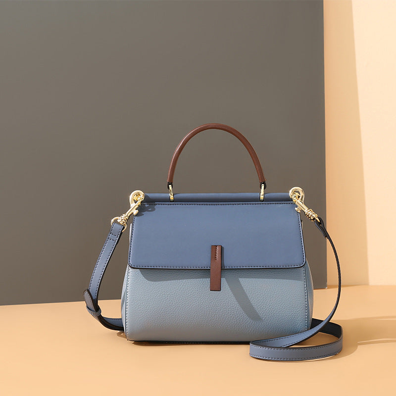 Color Block Crossbody Bag with Multiple Internal Pockets
