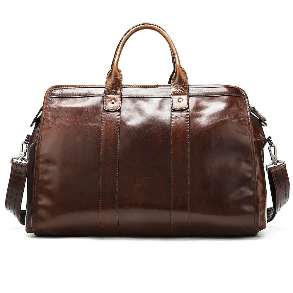 First Layer Cowhide Retro Large Capacity Travel Bag