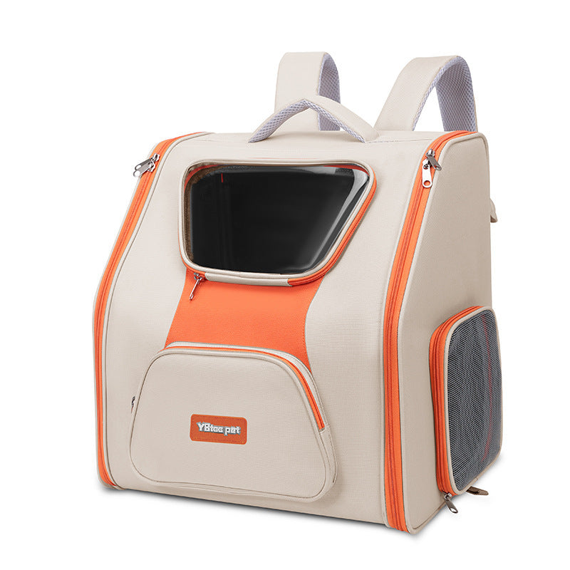 Large Panoramic Pet Trolley Carrier Backpack For Cats