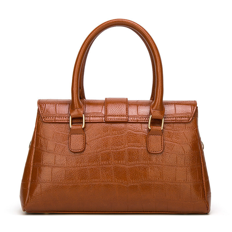 Noble Women's Shoulder Crossbody Handbag in Durable PU Material
