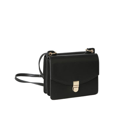 Trendy One-Shoulder Small Square Bag with Chain and Zipper