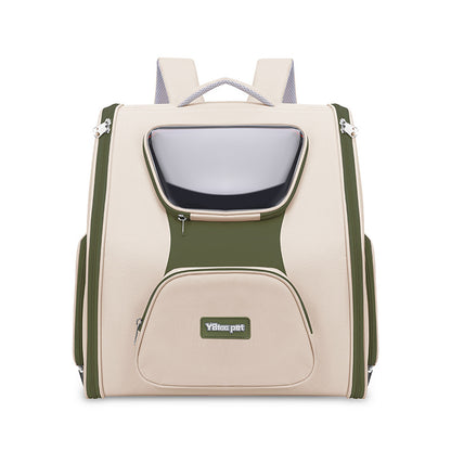 Large Panoramic Pet Trolley Carrier Backpack For Cats