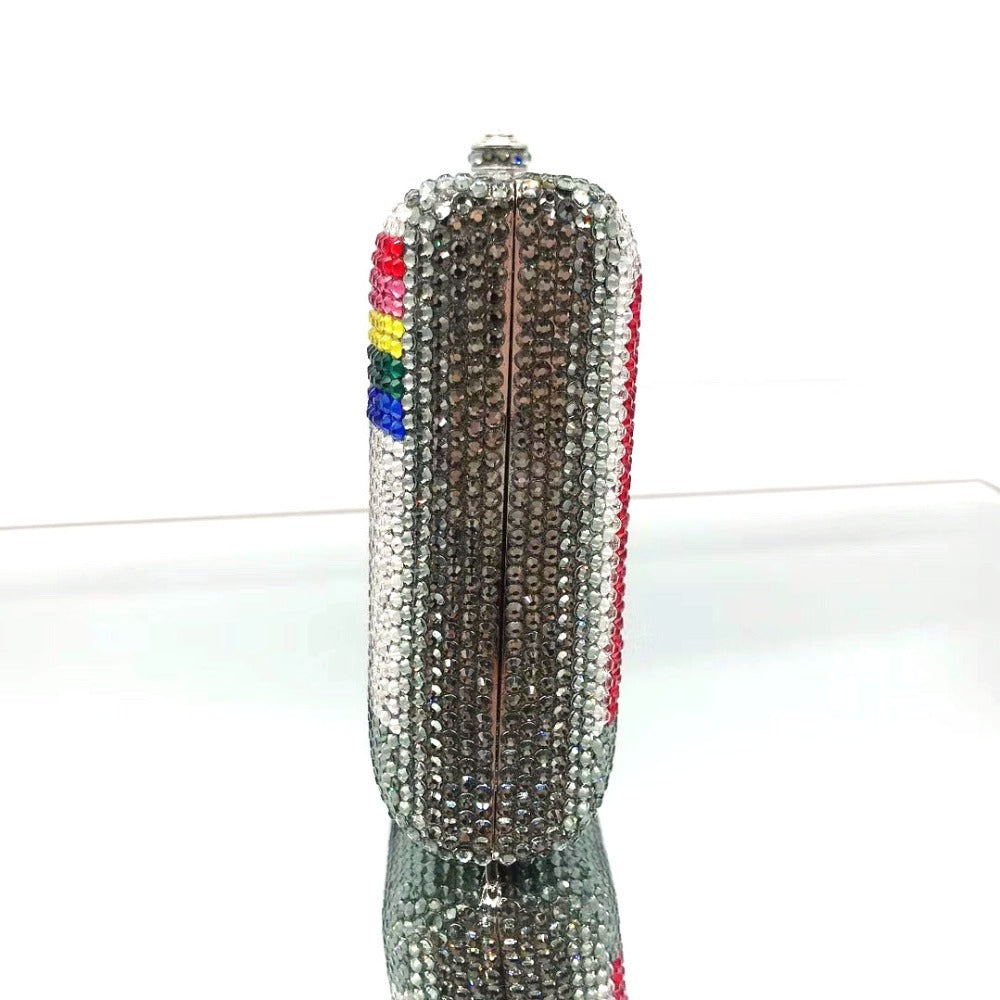 Crystal Cassette Clutch Bag For Women Evening Party
