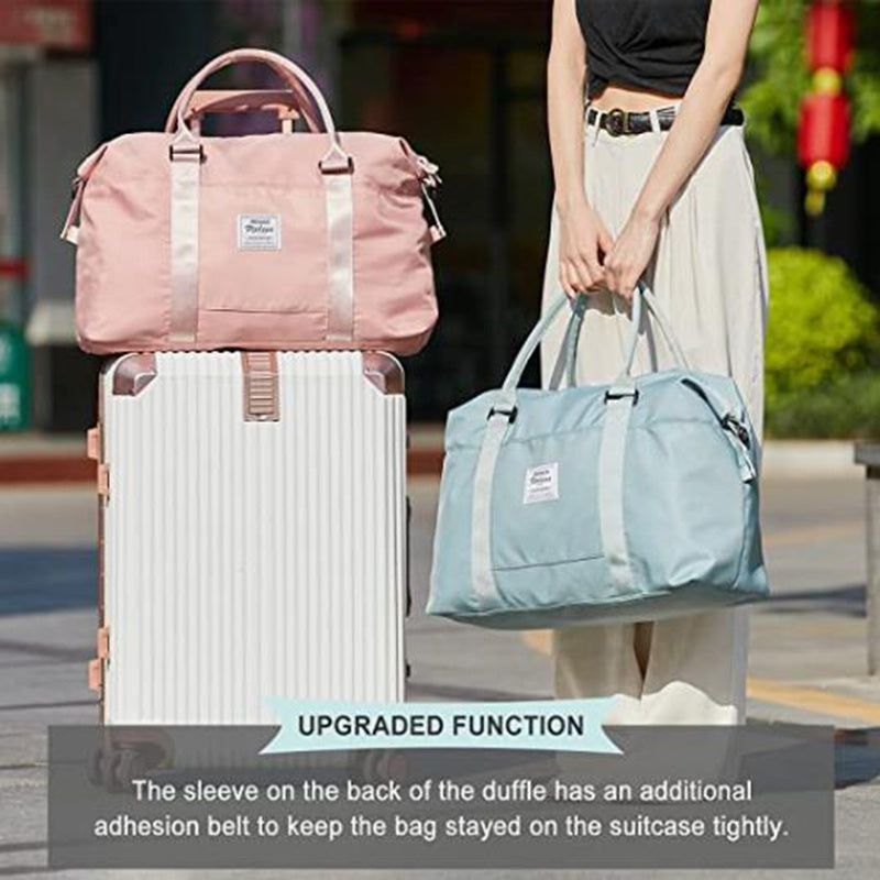 Nylon Travel Duffel Bag Women Weekender Gym Tote 30L