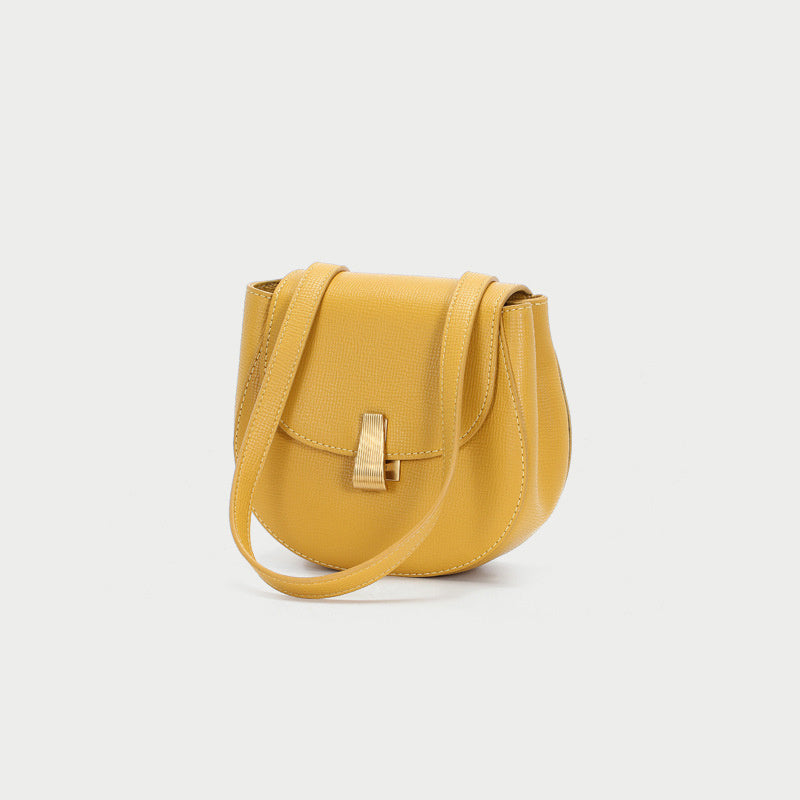 European American Style Cowhide Crossbody Chest Bag for Women