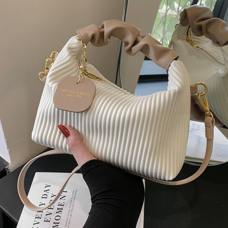 Elegant Women’s PU Leather Crossbody Bag Small Tote 21x16cm