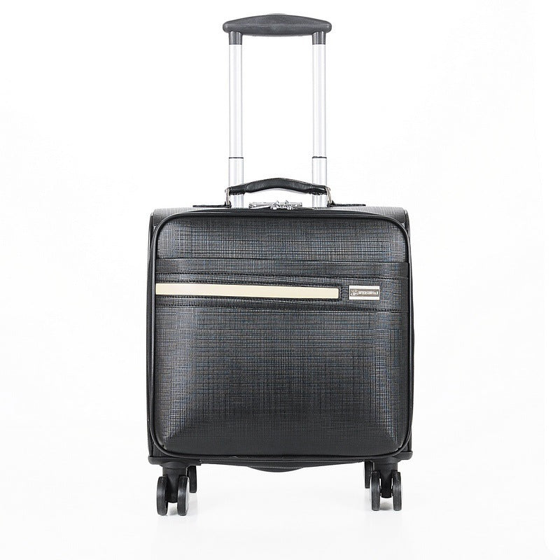 18 Inch PU Leather Business Case With Lock And Wheels