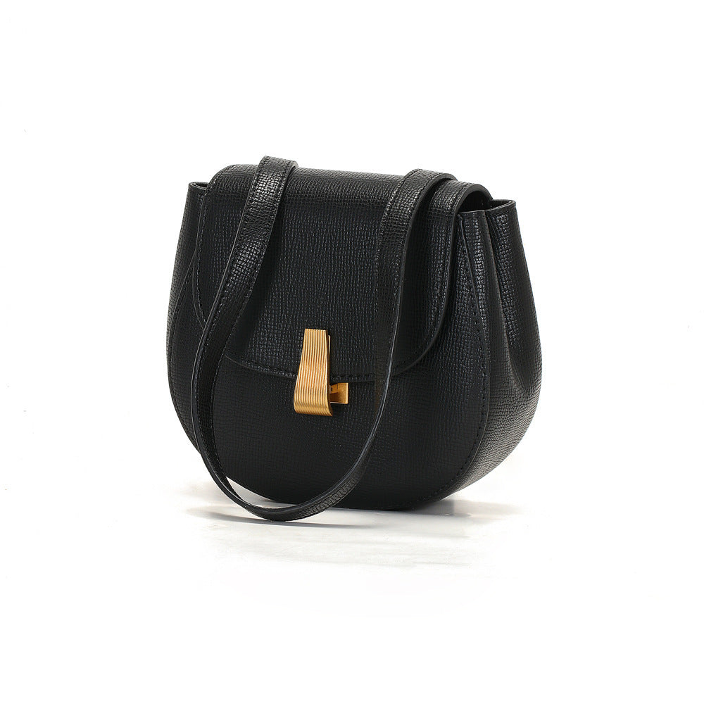 European American Style Cowhide Crossbody Chest Bag for Women
