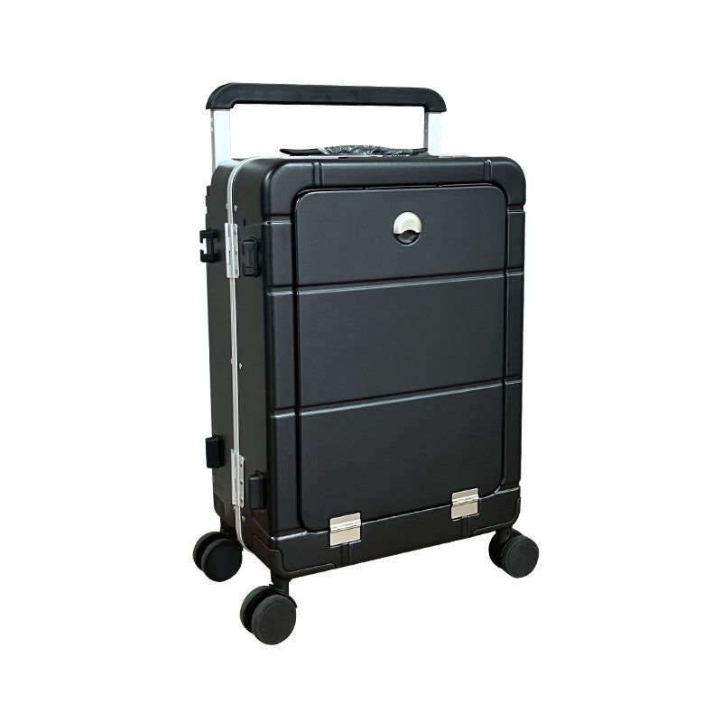 Front Opening 20 Inch Dry Wet Separation Carry On Suitcase