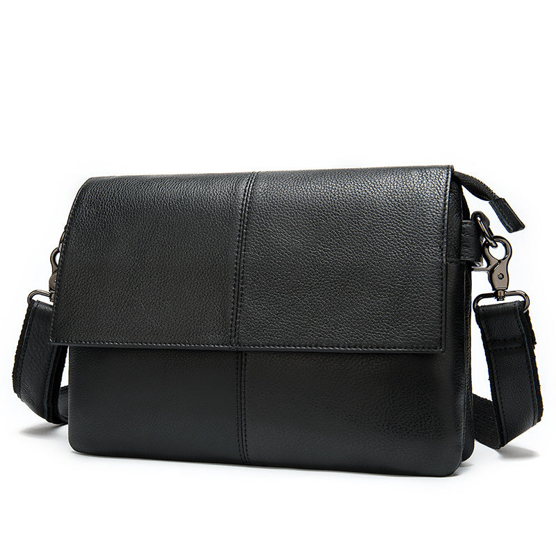 New Business Leather Men's Bag with Multi Pocket Design