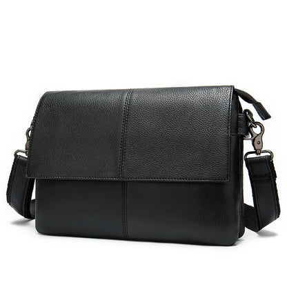 New Business Leather Men's Bag with Multi Pocket Design