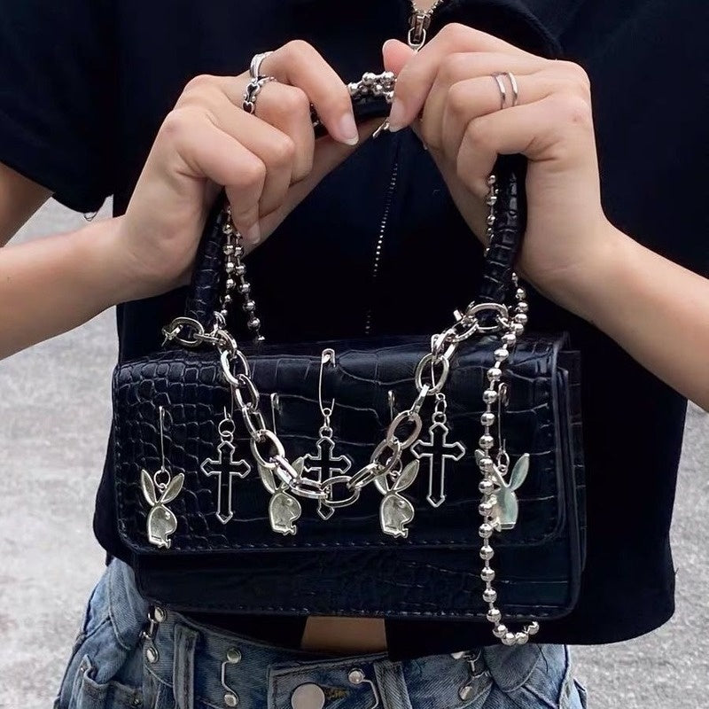 Diablo Locomotive Wind Small Square Bag for Women Messenger