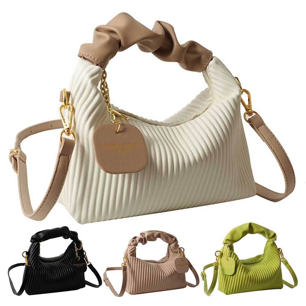 Elegant Women’s PU Leather Crossbody Bag Small Tote 21x16cm
