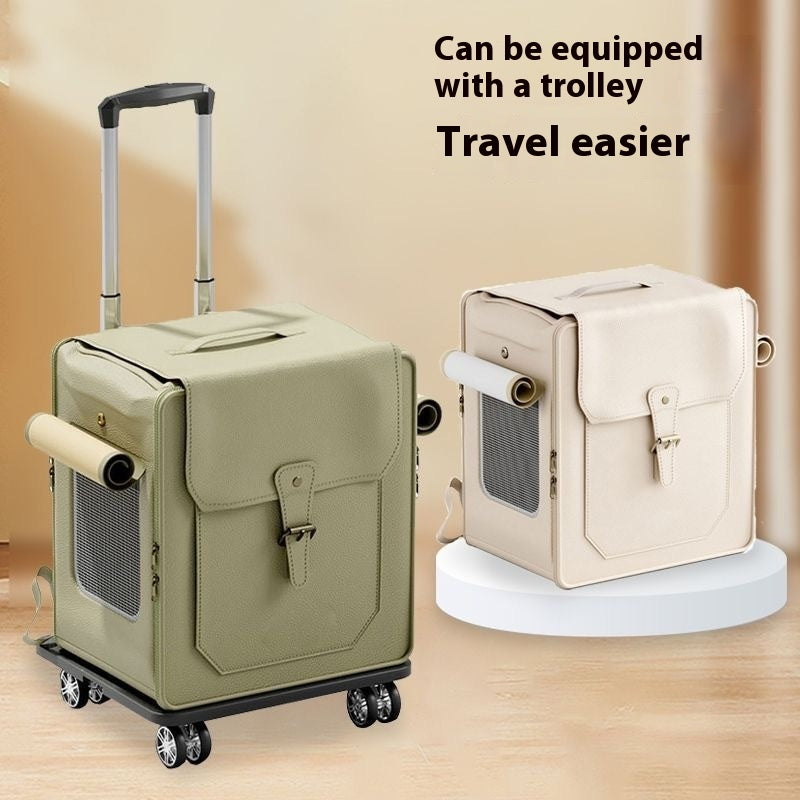 Portable Large Capacity Foldable Breathable Cat Carrier