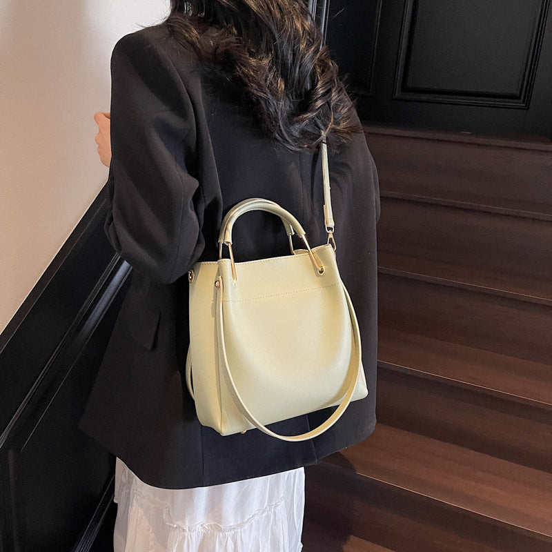 Simple Bucket Bag All-match Portable Shoulder Crossbody Bag